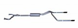 Gibson 04-09 Nissan Titan LE 5.6L 2.5in Cat-Back Dual Split Exhaust - Black Elite thumbnail 1