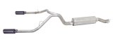 Gibson 11-16 Ford F-250 Super Duty Lariat 6.2L 2.5in Cat-Back Dual Split Exhaust - Black Elite thumbnail 1