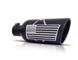 Gibson Patriot Series Rolled Edge Slash-Cut Tip - 6in OD/4in Inlet/18in Length - Black Ceramic thumbnail 1