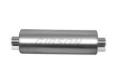 Gibson SFT Superflow Center/Center Round Muffler - 8x24in/3.5in Inlet/3.5in Outlet - Stainless thumbnail 3