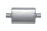 Gibson MWA Superflow Center/Center Oval Muffler - 4x9x14in/2.25in Inlet/2.25in Outlet - Stainless thumbnail 5