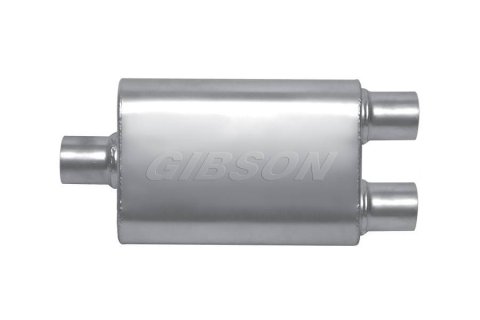Gibson MWA Superflow Center/Dual Oval Muffler - 4x9x14in/3in Inlet/3in Outlet - Stainless thumbnail 5