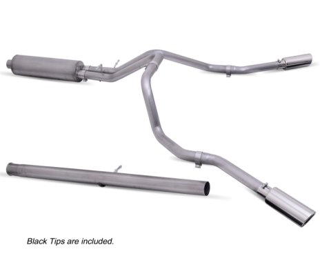 Gibson 20-21 Chevy Silverado 2500HD 6.6L 2.5in Cat-Back Dual Extreme Exhaust - Black Elite thumbnail 1