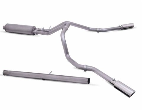 Gibson 19-23 Silverado/GMC Sierra 1500 5.3L Crew Cab Cat-Back Dual Extreme Exhaust thumbnail 2