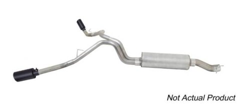 Gibson 19-23 Chevrolet Silverado/GMC Sierra 1500 4.3L-5.3L Crew Cab Black Elite Cat-Back Exhaust thumbnail 2