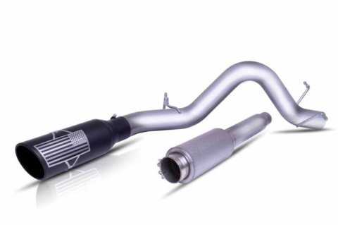 Gibson 20-21 Ford F250/F350 SD EXTND Cab (Long Bed) 7.3L Cat-Back Exhaust - Patriot Flag Series thumbnail 2