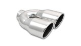Vibrant 2.5in ID Dual 3.5in OD Round SS Exhaust Tip (Single Wall Angle Cut) thumbnail 1
