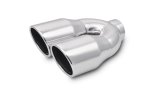 Vibrant 2.5in ID Dual 3.5in OD Round SS Exhaust Tip (Single Wall Angle Cut) thumbnail 4
