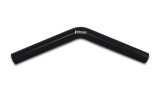 Vibrant 4 Ply Reinforced Silicone Elbow Connector - 1.25in ID x 8in Leg 45 Deg Elbow (BLACK) thumbnail 3