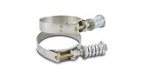 Vibrant SS T-Bolt Clamps Pack of 2 Size Range: 4.28in to 4.58in OD For use w/ 4in ID Coupling thumbnail 2