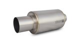 Vibrant Titanium Muffler w/Straight Cut Natural Tip 3.5in Inlet / 3.5in Outlet thumbnail 1