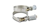Vibrant Stainless Steel Spring Loaded T-Bolt Clamps (Pack of 2) - Clamp Range 4.78in-5.08in thumbnail 1