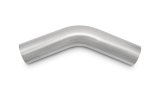 Vibrant 1in OD T304 SS 45 Deg Mandrel Bend 5in Leg Length (2in Centerline Radius) thumbnail 1