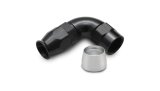 Vibrant Aluminum 90 Degree One Piece Hose End for PTFE Lined Hose (Size -10AN) thumbnail 3