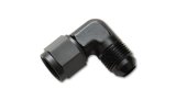 Vibrant -4AN Female to -4AN Male 90 Degree Swivel Adapter (AN to AN) - Anodized Black Only thumbnail 3