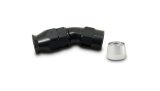 Vibrant Aluminum 30 Degree One Piece Hose End for PTFE Lined Hose (Size -12AN) thumbnail 1