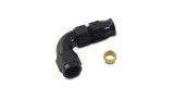 Vibrant 3/8In Tube to -6AN Female 90 Degree Union Adapter Fitting w/ Olive Inserts thumbnail 2