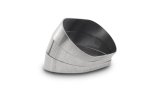 Vibrant Vertical 304 SS Oval Pie Cuts 3.5in OD Tight 45 Degree Elbow thumbnail 2