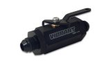 Vibrant -12AN to -12AN Male Shut Off Valve - Black thumbnail 3
