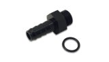 Vibrant Aluminum Male -6AN ORB to 3/8in Barb w/O-Ring - Anodized Black thumbnail 1