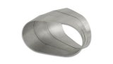 Vibrant Horizontal 304 SS Oval Pie Cuts 4.0in OD Tight 45 Degree Elbow - Bag of 3 thumbnail 1