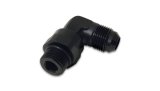 Vibrant -8AN Male Flare to Male -8AN ORB Swivel 90 Degree Adapter Fitting - Anodized Black thumbnail 2