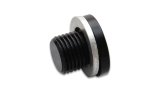 Vibrant M12 x 1.25 Metric Aluminum Port Plug with Crush Washer thumbnail 2