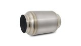 Vibrant Titanium Muffler w/Natural Tip 4in. Inlet / 4in. Outlet / 5.875in Dia thumbnail 1