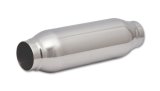 Vibrant SS Resonator (Standard Design) 2.in inlet/outlet x 12in long w/ 3.5in OD resonator body thumbnail 2