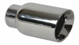 Vibrant 2.5in ID Single 4in OD Round SS Exhaust Tip (Double Wall Angle Cut) thumbnail 2