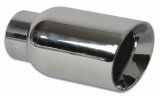 Vibrant 2.5in ID Single 4in OD Round SS Exhaust Tip (Double Wall Angle Cut) thumbnail 3