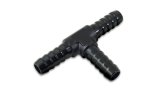 Vibrant 5/32in Barbed Tee Adapter - Black Anodized thumbnail 2
