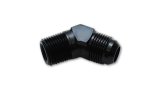 Vibrant -12AN to 3/4in NPT 45 Degree Elbow Adapter Fitting thumbnail 3