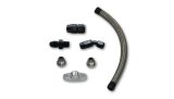 Vibrant Univ Top Mount Oil Drain Kit incl 20in Teflon lined S.S. hose Fitting thumbnail 1