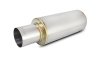 Vibrant TPV Turbo Round Muffler (23in Long) with 4in Round Tip Straight Cut - 3in inlet I.D. thumbnail 6