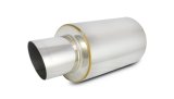 Vibrant TPV Turbo Round Muffler (17in Long) with 4in Round Tip Angle Cut - 3in inlet I.D. thumbnail 4
