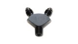 Vibrant -3AN x -3AN x 1/8in NPT Y-Adapter Fitting - Aluminum thumbnail 1