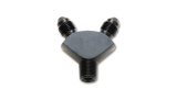 Vibrant -3AN x -3AN x 1/8in NPT Y-Adapter Fitting - Aluminum thumbnail 2