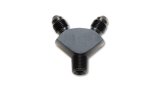 Vibrant -3AN x -3AN x 1/8in NPT Y-Adapter Fitting - Aluminum thumbnail 3