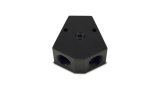 Vibrant Billet Aluminum Y-Block Fitting with 1/8in NPT Port - 1/2in NPT x 3/8in NPT x 3/8in NPT thumbnail 1