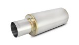 Vibrant TPV Round Muffler (23in Long) with 4in Round Tip Straight Cut - 4in inlet I.D. thumbnail 4