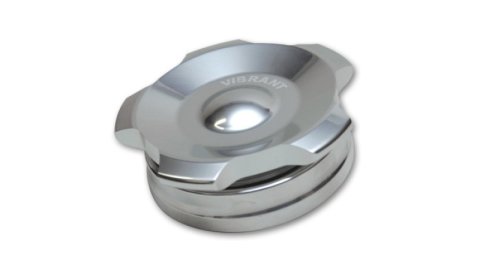 Vibrant 2in OD Aluminum Weld Bungs w/ Polished Aluminum Threaded Cap (incl. O-Ring) thumbnail 3