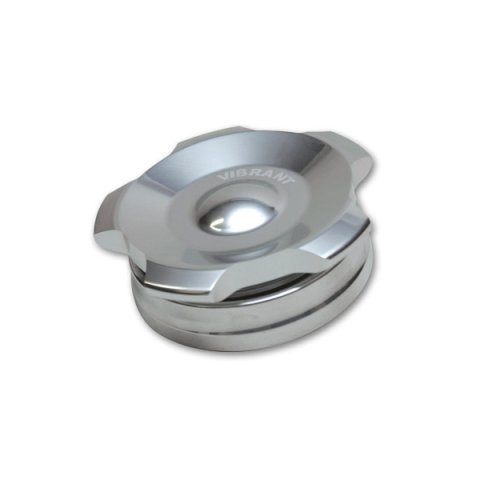 Vibrant 2in OD Aluminum Weld Bungs w/ Polished Aluminum Threaded Cap (incl. O-Ring) thumbnail 7