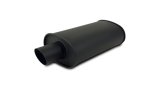 Vibrant StreetPower FLAT BLACK Oval Muffler with Single 3in Outlet - 2.25in inlet I.D. thumbnail 3