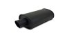 Vibrant StreetPower FLAT BLACK Oval Muffler with Single 3in Outlet - 3in inlet I.D. thumbnail 6