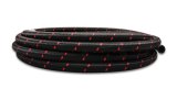 Vibrant -12 AN Two-Tone Black/Red Nylon Braided Flex Hose (10 foot roll) thumbnail 3