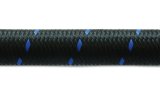 Vibrant -12 AN Two-Tone Black/Blue Nylon Braided Flex Hose (20 foot roll) thumbnail 1