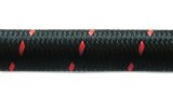Vibrant -6 AN Two-Tone Black/Red Nylon Braided Flex Hose (5 foot roll) thumbnail 1