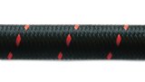 Vibrant -12 AN Two-Tone Black/Red Nylon Braided Flex Hose (5 foot roll) thumbnail 2