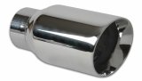 Vibrant 3in Round SS Exhaust Tip (Double Wall Angle Cut Beveled Outlet) thumbnail 1